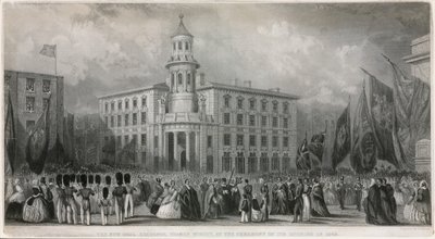 1849年の開所式での新しい石炭取引所、テムズストリート 作： John Francis Salmon