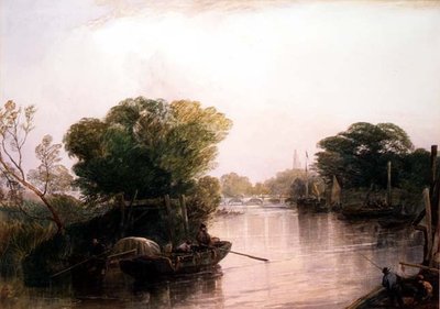 キューのテムズ川（水彩画 作： John Francis Salmon