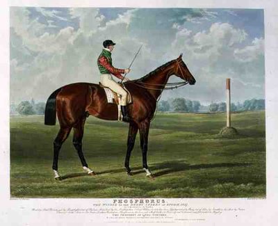 エプソムのダービーステークスを制した「フォスフォラス」。 作： John Frederick Herring Snr