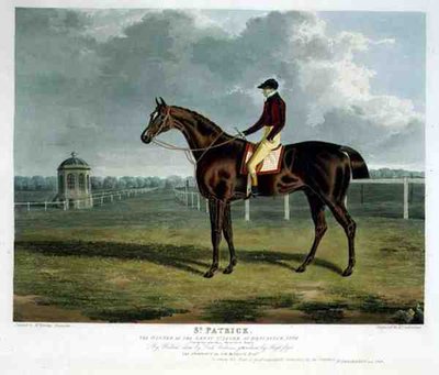 ドンカスターのグレートセントレガーを制した「セントパトリック」。 作： John Frederick Herring Snr