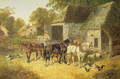 ハーネスの馬 作： John Frederick Herring Junior