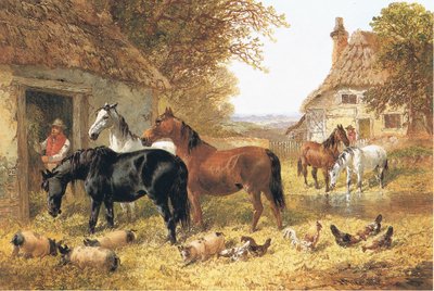 農場の馬 作： John Frederick Herring Junior