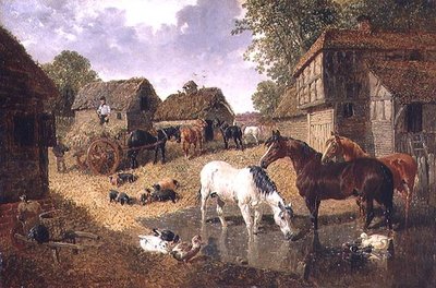 ヘイワゴンの積み込み 作： John Frederick Herring Jnr