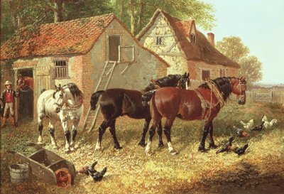すきの馬の準備 作： John Frederick Herring Junior