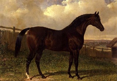 パドックの湾岸競走馬の「エミリアス 作： John Frederick Herring Senior