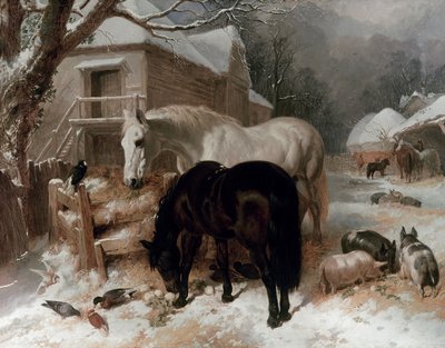 農場のシーン 作： John Frederick Herring Senior