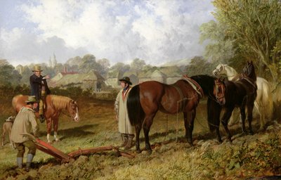 朝：プラウの準備、1848 作： John Frederick Herring Senior