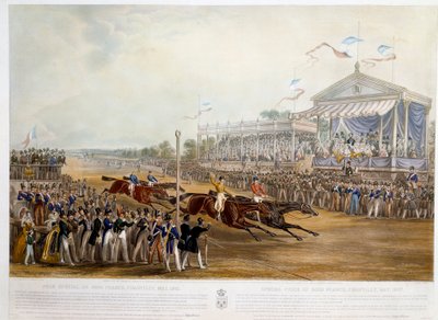 1841年にシャンティに贈られた5000フランの特別賞 ジョン・フレデリック・ヘリング（1795-1865）の版画（ec.engl.） 1841年 個人蔵 作： John Frederick Herring Senior