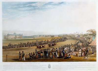 1841年にシャンティに贈られた5000フランの特別賞 ジョン・フレデリック・ヘリング（1795-1865）の版画（ec.engl.） 1841年 個人蔵 作： John Frederick Herring Senior