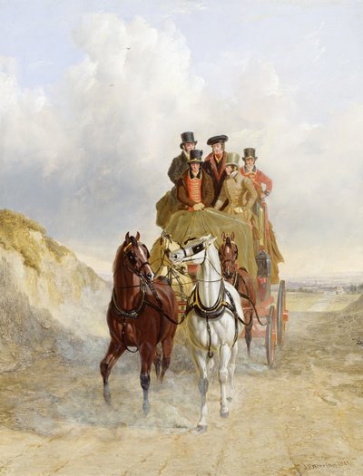 道路上のロイヤルメールコーチ、1841 作： John Frederick Herring Senior