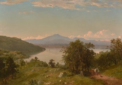 シャンプレーン湖西岸からのラクダのこぶ 1852年 油彩・カンヴァス 作： John Frederick Kensett