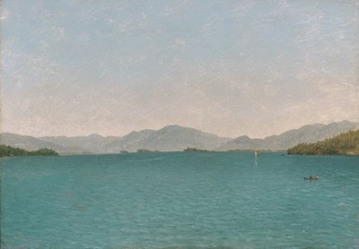 ジョージ湖、無料学習 作： John Frederick Kensett