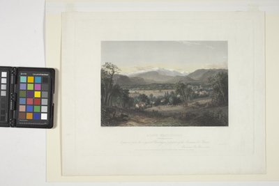 Monte Washington do vale de Conway (gravura colorida à mão) 作： John Frederick Kensett