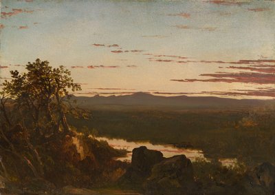 日没の風景 作： John Frederick Kensett