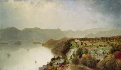 コッツェンズホテルウエストポイントニアニューヨークのビュー1863 作： John Frederick Kensett