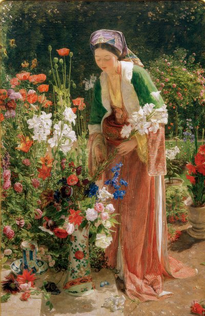 の庭では 作： John Frederick Lewis