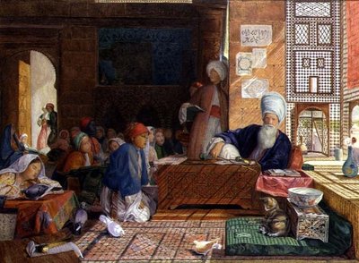 学校の内部、カイロ（WC）（22700も参照） 作： John Frederick Lewis