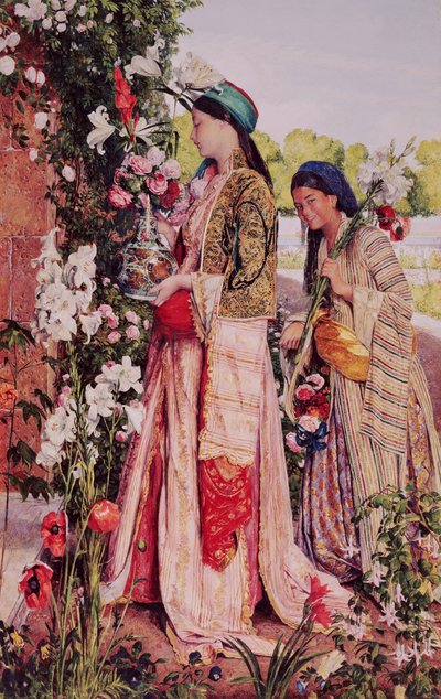 金色のユリ 作： John Frederick Lewis