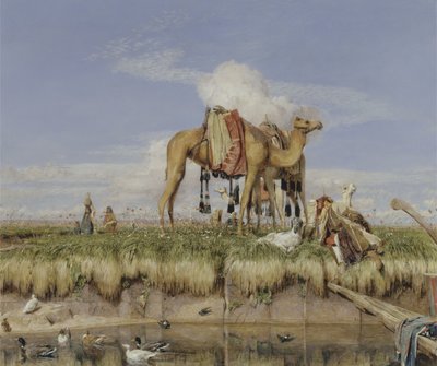 ナイル川のほとり、エジプト北部 作： John Frederick Lewis