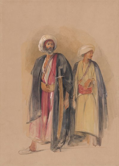 Gebel TorのSheik Husseinと彼の息子 作： John Frederick Lewis