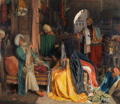 The Doubtful Coin」（1869年）。 作： John Frederick Lewis