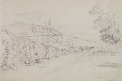 エスコリアル、マドリード、1832年（鉛筆） 作： John Frederick Lewis