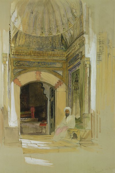 バヤズィド1世の墓、ブルサ、トルコ 作： John Frederick Lewis