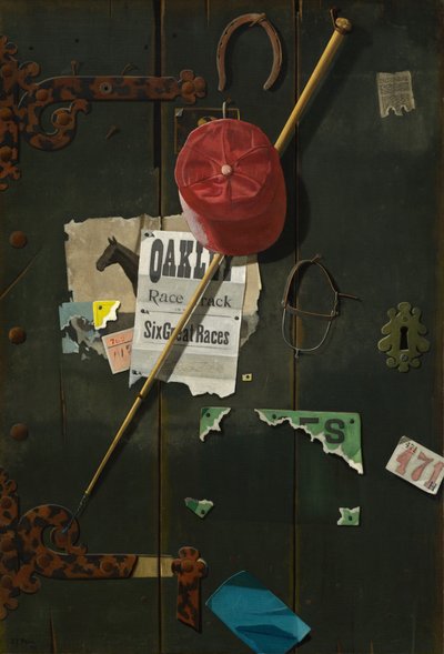フォー・ザ・トラック、1895年 作： John Frederick Peto