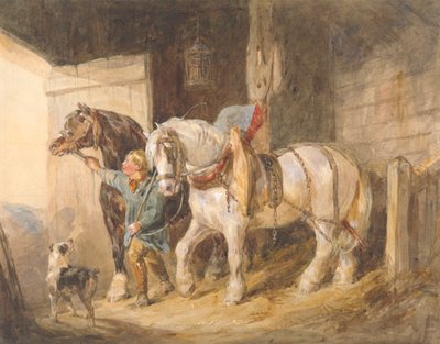 カート馬と安定した少年 作： John Frederick Tayler