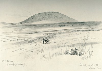タボール山、1902年。 作： John Fulleylove