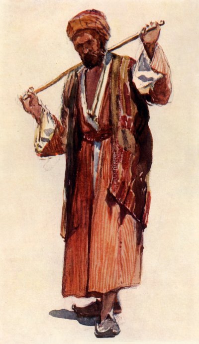 シリアの羊飼い、1902年。 作： John Fulleylove