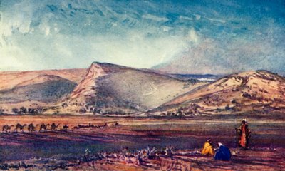 エスドラレオンの平原からの丘のラウンドナザレ、1902年。 作： John Fulleylove