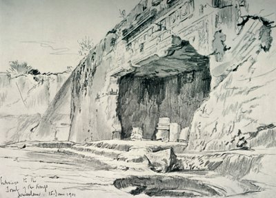いわゆる王家の墓、1902年。 作： John Fulleylove
