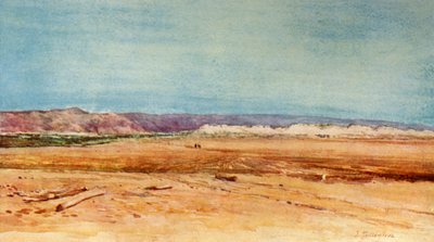 死海の西海岸、1902年。 作： John Fulleylove
