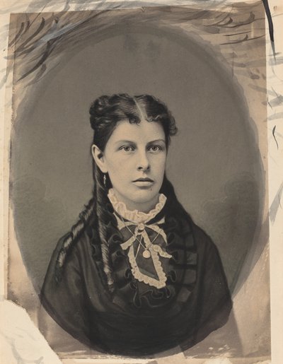 女性の肖像」1870年頃 作： John G Ellinwood