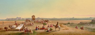 カンパーニャのミサの奉仕 1878年 （油彩・パネル） 作： John Gadsby Chapman