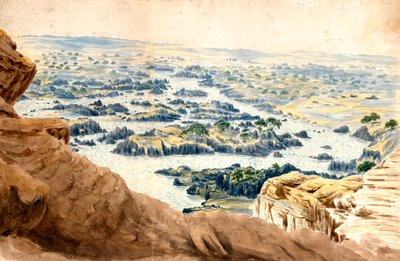 風景、白内障、エジプト、c19世紀 作： John Gardner Wilkinson