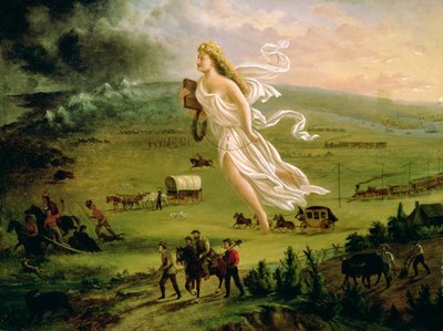アメリカの進歩、1872 作： John Gast