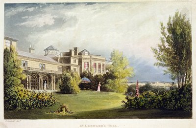 1824年に公開されたアッカーマンの「芸術のリポジトリ」からの聖レナードの丘 作： John Gendall