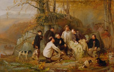 ショットの要求：アディロンダックスでの狩りの後、1865 作： John George Brown