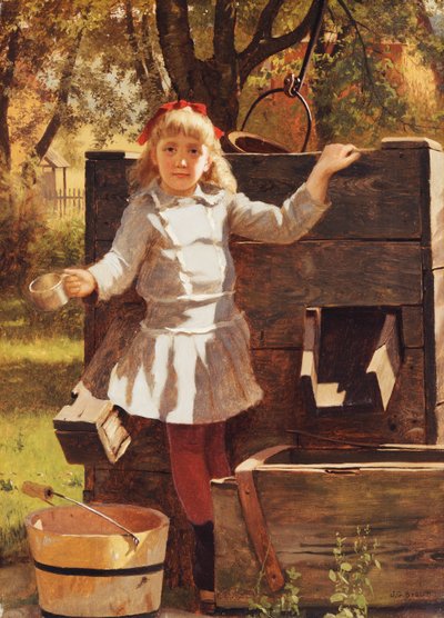 酒を飲む、1880年頃 作： John George Brown