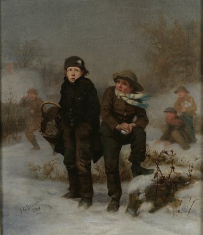 犠牲者、1861 作： John George Brown