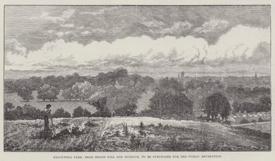 Herne HillとDulwichの近くにあるBrockwell Parkは、Public Recreationのために購入されます 作： John Gilbert