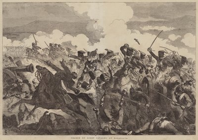 バラクラバでの軽騎兵の突撃 作： John Gilbert