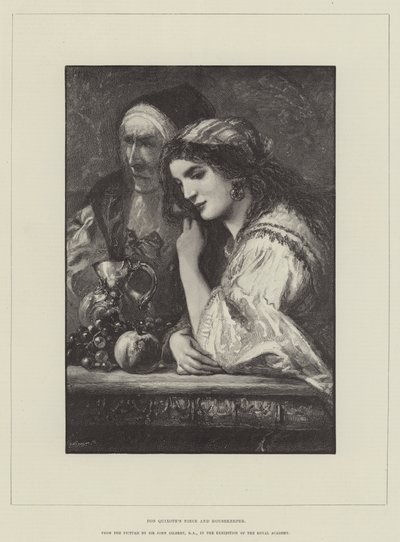 ドンキホーテの姪と家政婦 作： John Gilbert