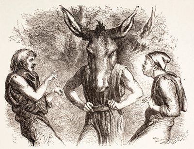 &39;The Illustrated Library Shakespeare&39;の真夏の夜の夢のイラスト、ロンドン1890年発行 作： John Gilbert