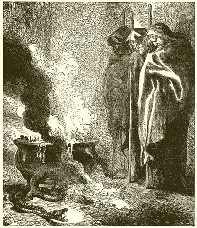 マクベス：三人の魔女 作： John Gilbert