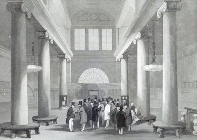 ヘンリーメルビルによって彫刻された証券取引所、1842年頃 作： John Gilbert
