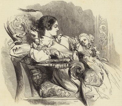 女王とプリンスオブウェールズ 作： John Gilbert