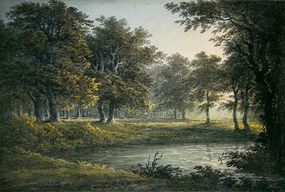 夕方（水彩・紙） 作： John Glover